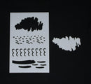 Stencil 6 x 4 Paint Splats and Marks Design A