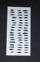 Stencil 4 x 8 Paint brush marks