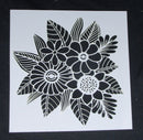Stencil 8 x 8 Flower Bouquet