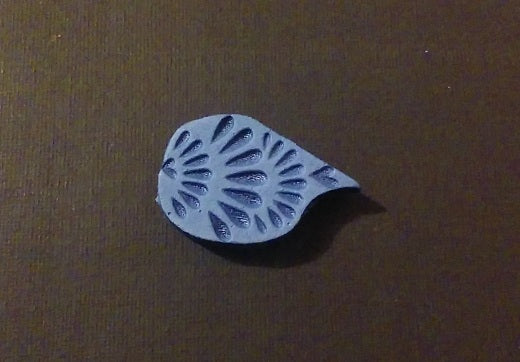Foam Stamp Leaf Abstract Small