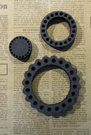 Foam Stamps Scallop Circle Set of 3