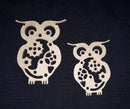 Chipboard Medium and Small Owls with Cogs
