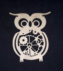 Chipboard Large Owl with Cogs