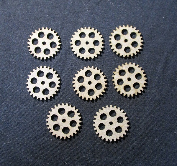 Chipboard Cogs With Circles