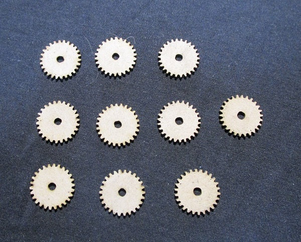 Chipboard Cogs Solid Small