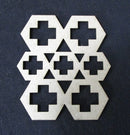Chipboard Hexagon Cluster Large