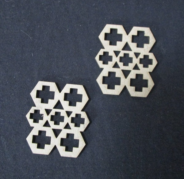 Chipboard Hexagon Cluster Small