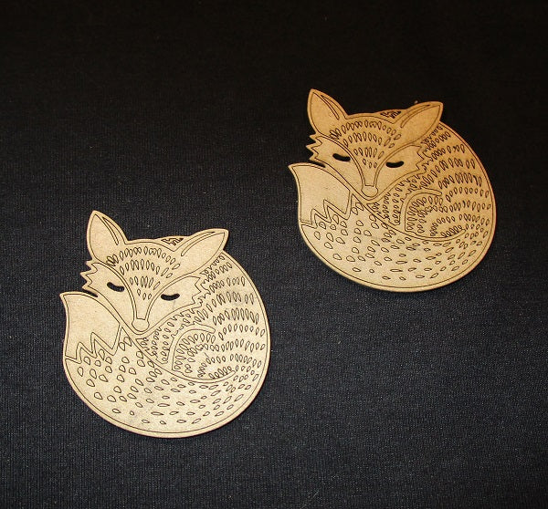 Chipboard Fox Small