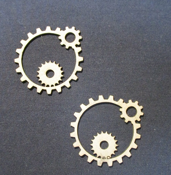 Chipboard Fancy Cogs Large Triple