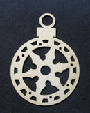 Chipboard Christmas Bauble Fancy 6 Sprockets
