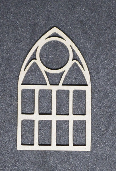 Chipboard Small Arch Window