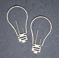 Chipboard Light Globe Open Pack of 2 Medium