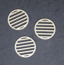 Chipboard Pattern Circles Lines Small Set of 3