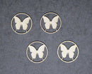 Chipboard Butterfly in Circles Small