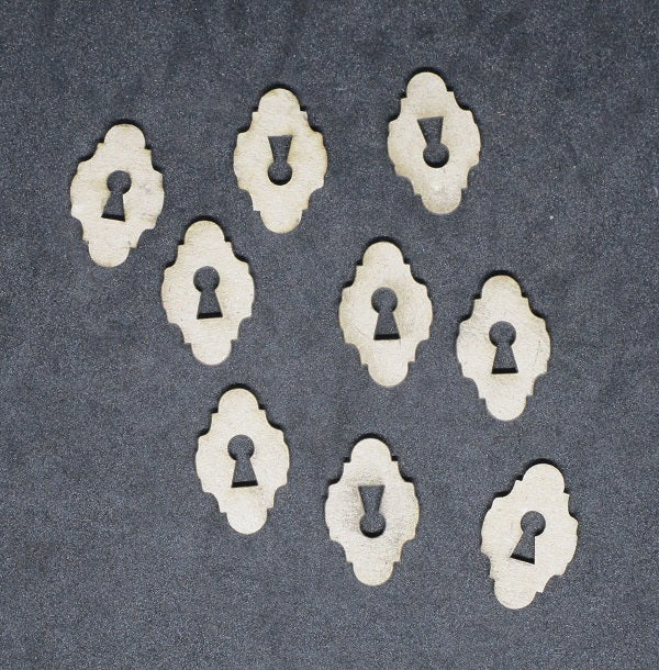 Chipboard Locks Mini Pack of 9