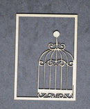 Chipboard ATC Card Birdcage