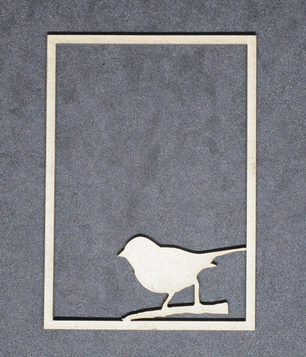Chipboard ATC Card Bird