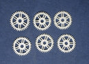 Chipboard Cogs Medium Double Sprocket Set of 6