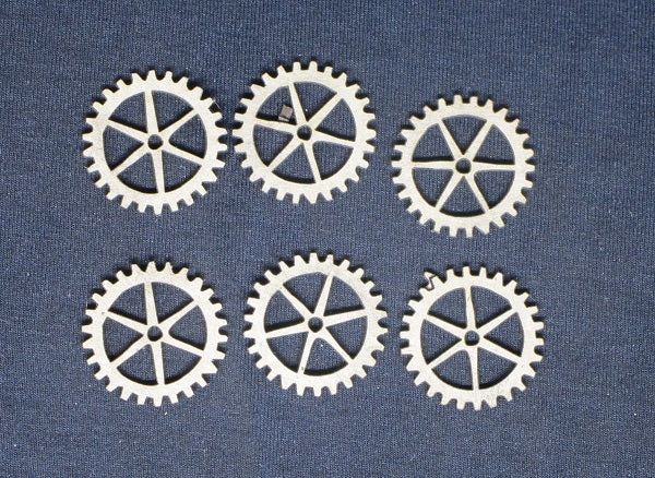 Chipboard Cogs Hexagon Sprockets Small