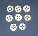 Chipboard Cogs Quads Small
