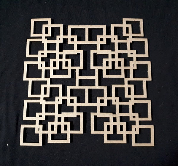 Chipboard Squares Collage