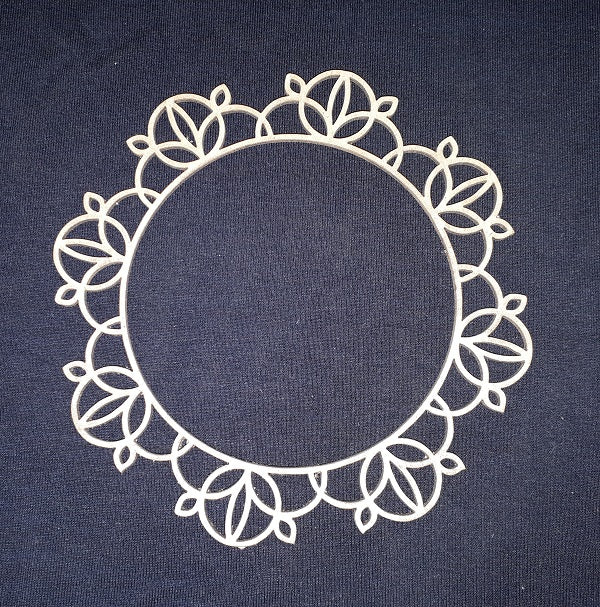 Chipboard Frame Decorative Circle