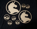 Chipboard Circle Unicorns and Rainbows