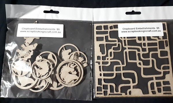 Chipboard Assorted Chipboard Bags Great Value #Sq142