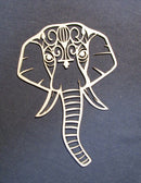 Chipboard Decorative Elephant with Flourishes