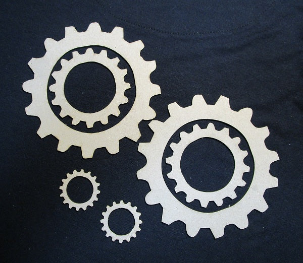 Frame Cogs Chipboard Cog Frames Set of 6