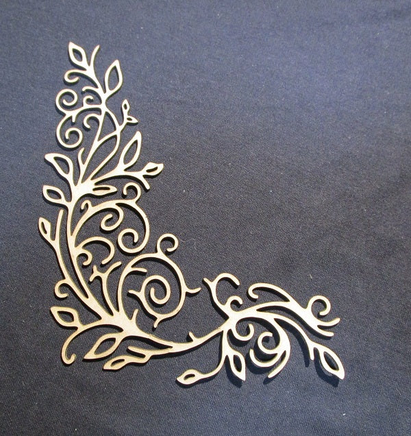 Chipboard Flourish Corner