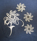 Chipboard Steam Punk Flowers with Cogs