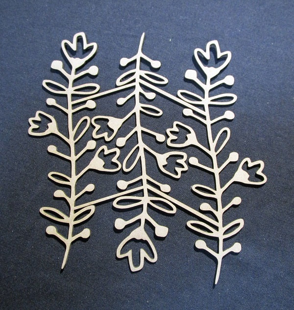 Chipboard Flower Vines