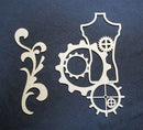 Chipboard Mannequin with Cogs and Flourish