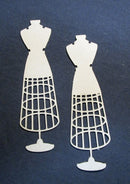 Chipboard Dress Form Plain