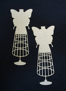 Chipboard Dress From with Butterfly