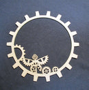 Chipboard Cog Circke with Dragonfly