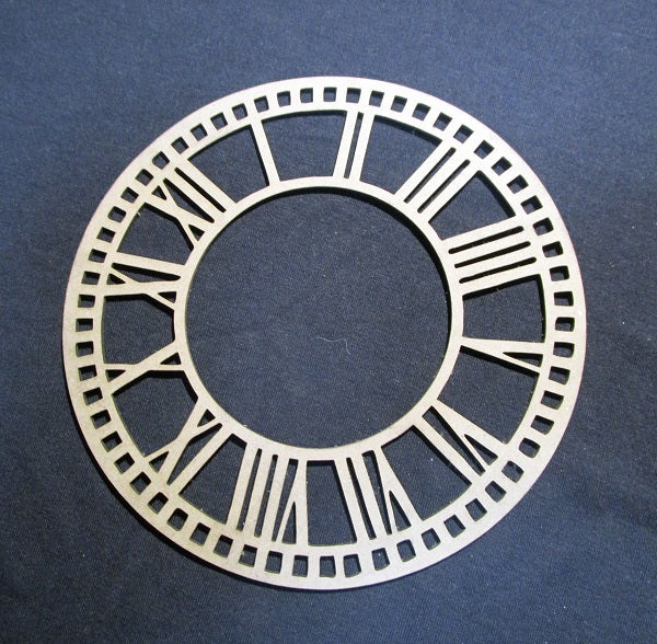 Chipboard Roman Clock Frame