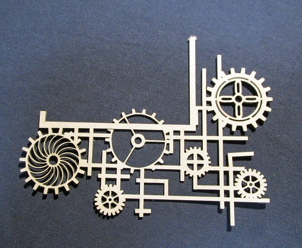 Chipboard Steam Punk Cog Corners