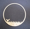 Chipboard Circle with Whale Tale