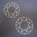 Chipboard Diamond circles