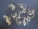 Chipboard Music Swirls