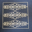 Chipboard Heart Swirls Borders