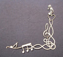 Chipboard Corner with Music Notes