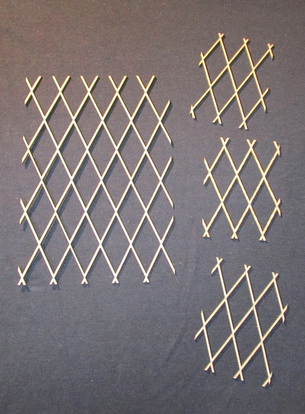 Chipboard Lattice Pieces Large and Small