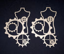 Chipboard Mannequins with Cogs Large