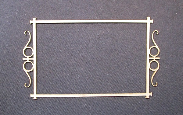 Chipboard Frame with Swirls 6 x 4inch