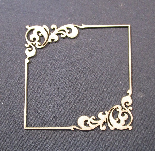 Chipboard Frame with Flourishes