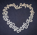 Chipboard Heart with Swirls