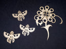 Chipboard Steampunk Flower and Dragonflys